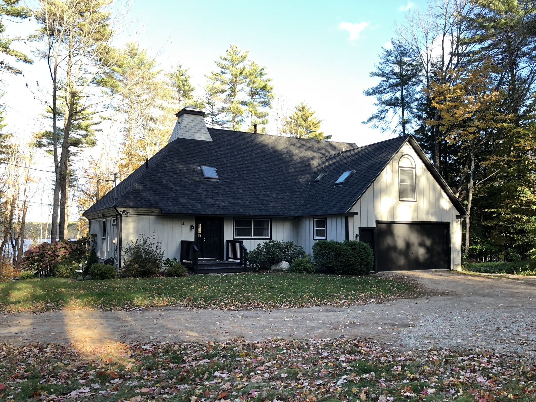 Waterfront Home with Sandy Beach, Just 200 Yds from Pleasant Mountain Skiing