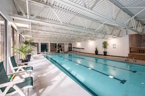 Indoor pool, a heated pool