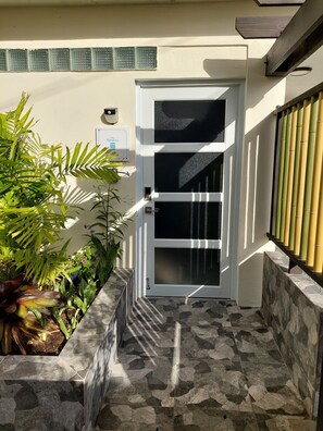 Exterior detail - Villa Almarys - Oceanfront - 6 guests - pet friendly - at Stella, Rincón (Rincon)
