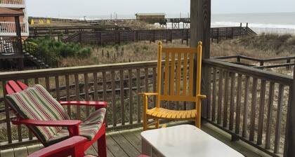 Beach House @Tiki OceanFront 3B 2ba Cottage - All one Level - Wraparound Porches