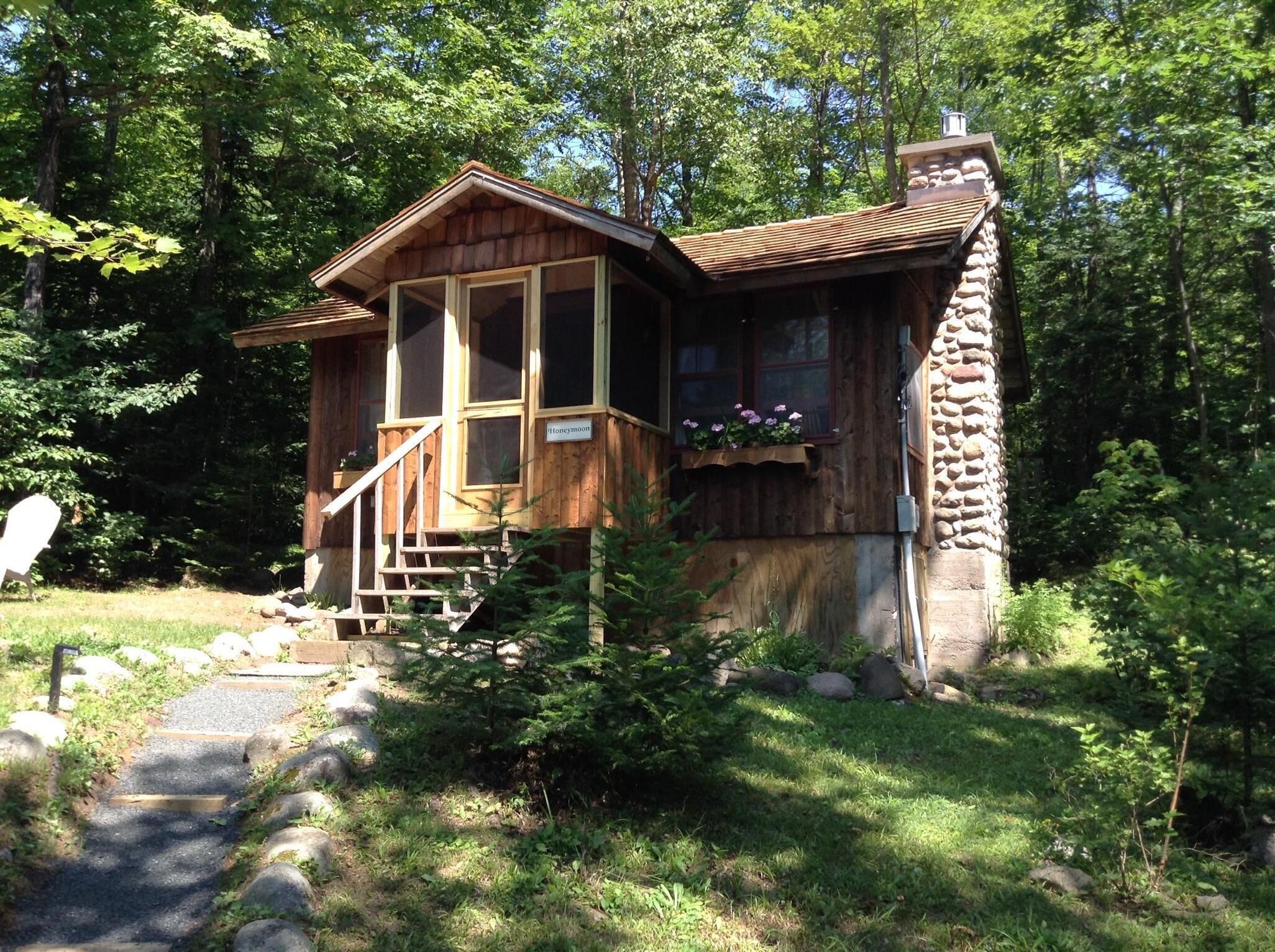 Romantic Log Cabin Nestled in Wooded Setting on Lake Wilipyro