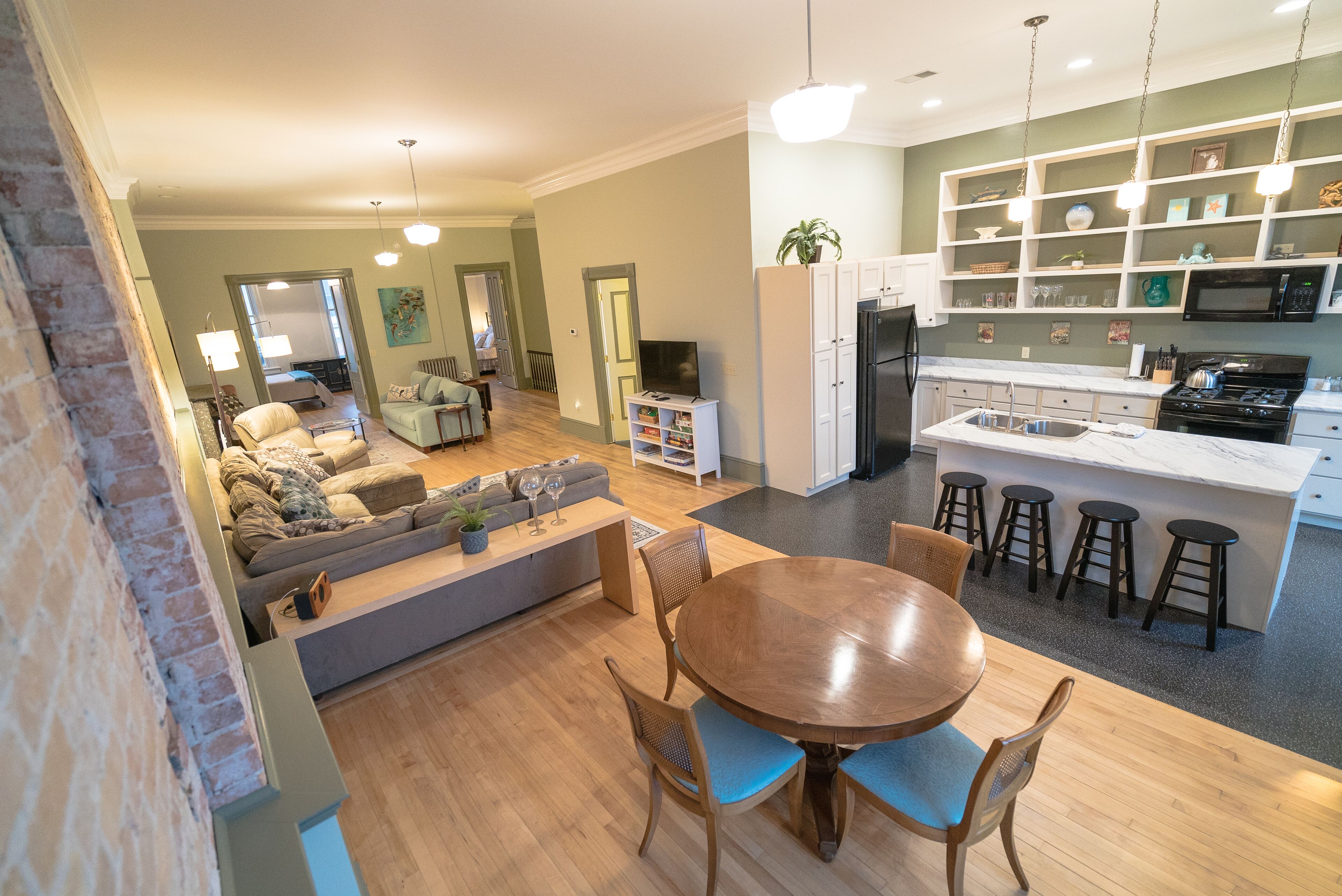 Beautiful Historic Building on Manistee River Walk