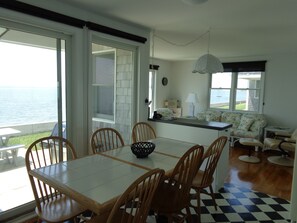 Dining - Beach front Cottage, close to downtown - Private Beach and Great Water views (Wellfleet)