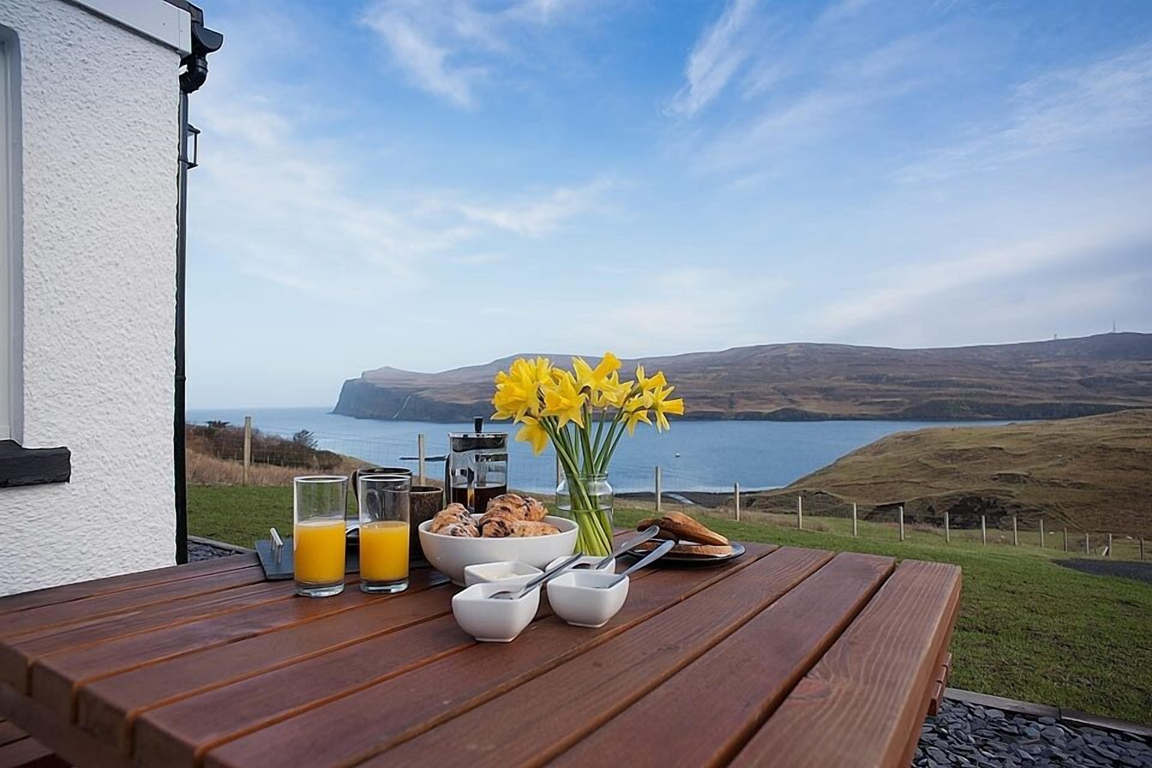Breakfast outside