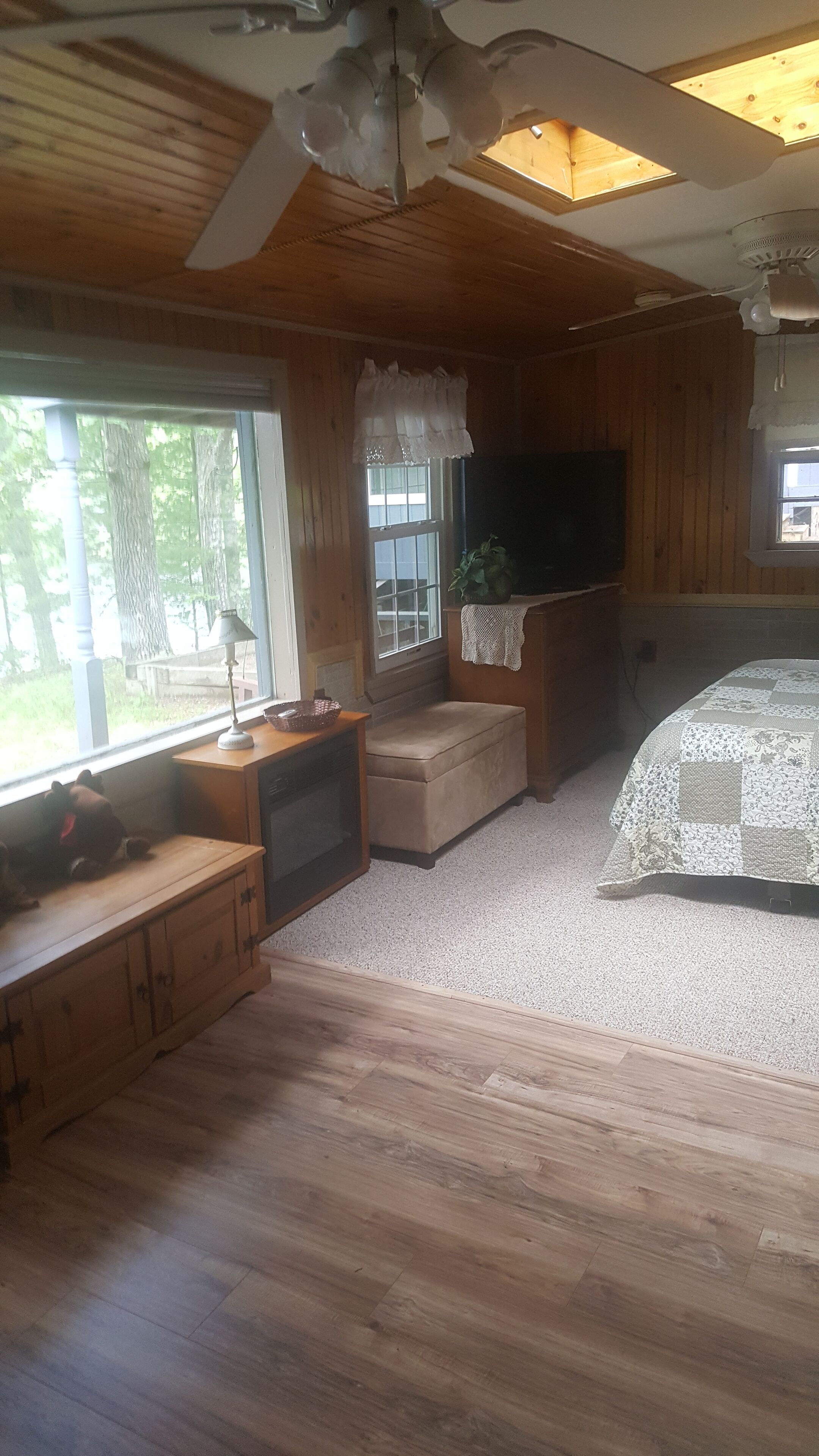 Pond lakeside getaway