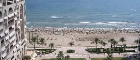Vlak bij het strand