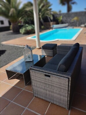 A heated pool - LUXURY VILLA IN PLAYA BLANCA, CLIMATIC POOL NEAR PLAYA FLAMINGO (Yaiza)