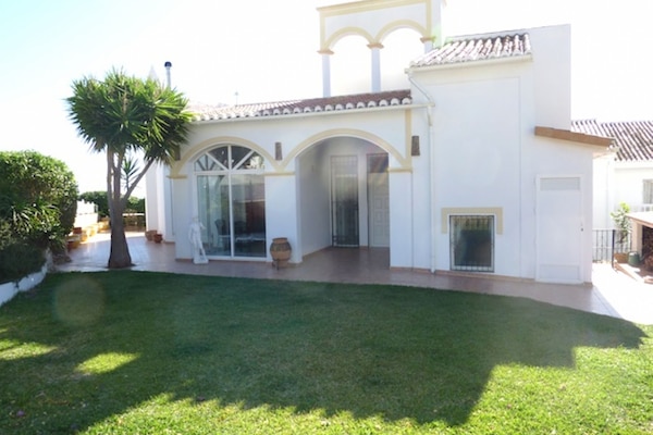 Villa as seen from the enclosed garden
