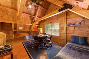 5 bedrooms, iron/ironing board, free WiFi, bed sheets - Breath Taking Log Mountain Lodge  inside Rumbling Bald Resort








 (Lake Lure)