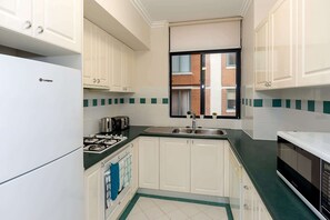 Fridge, oven, toaster