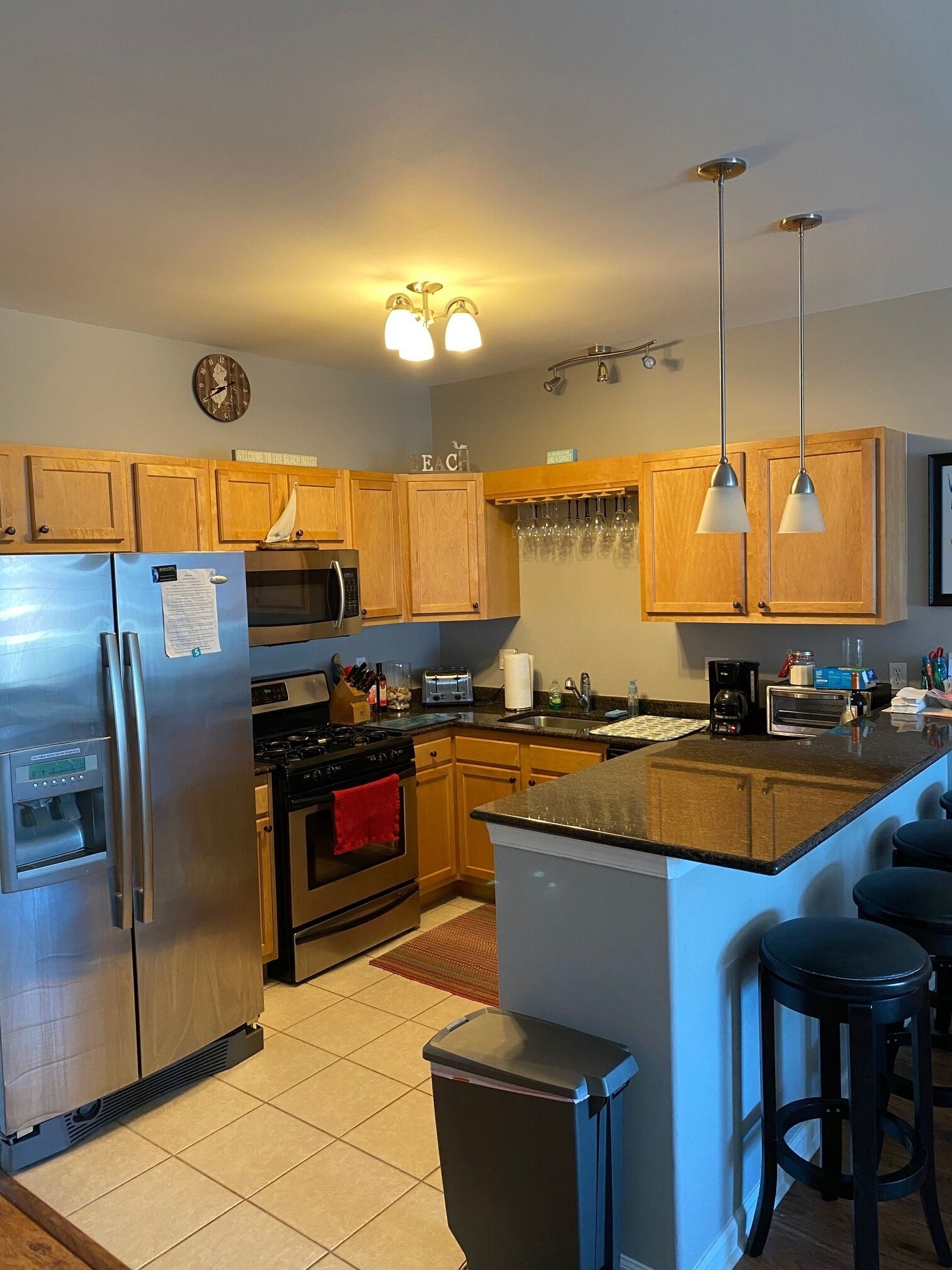 View of water and gorgeous sunset views! Sat-Sat rentals during summer months