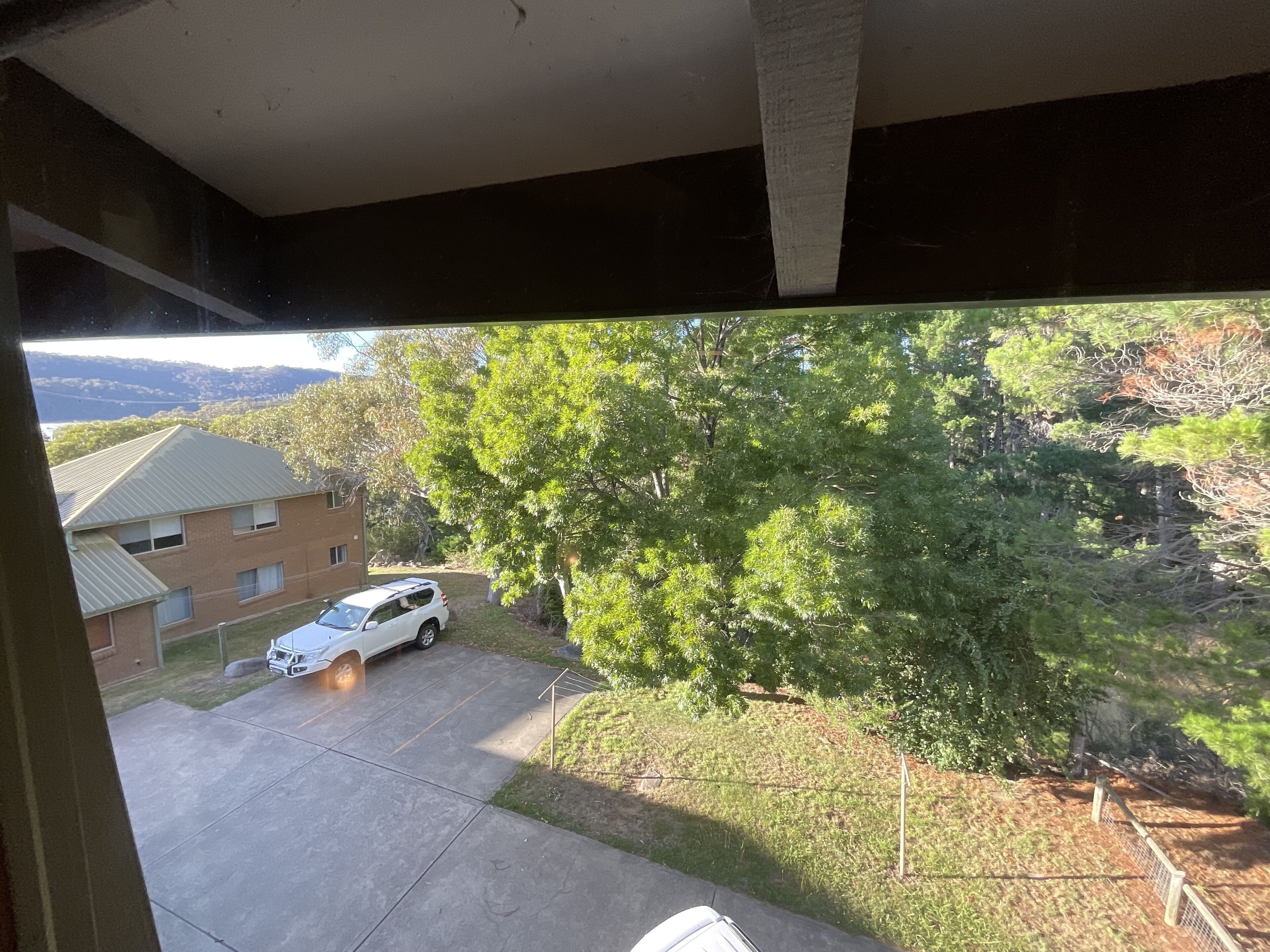 Blick von der Unterkunft