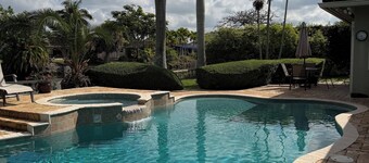 Waterfront Property with a resort style backyard and Heated Pool in Miami