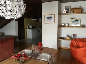 Interior - 3 * 85 m2 independent apartments in contemporary house with PRIVATE GARAGE (Les Rousses)