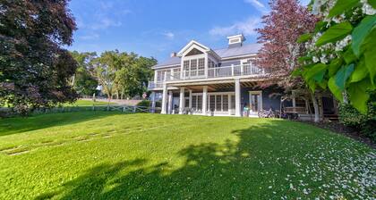 Waterfront House in the center of the village
