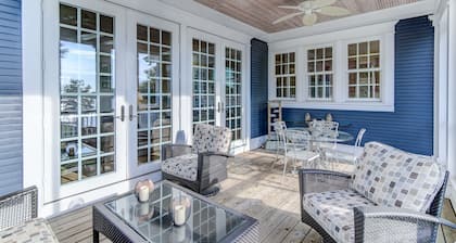 Waterfront House in the center of the village