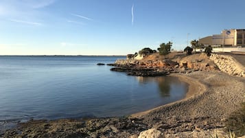 Vlak bij het strand