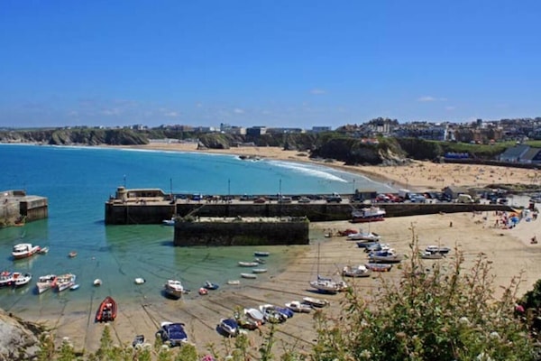 Harbour beach and Towan beach, Newquay