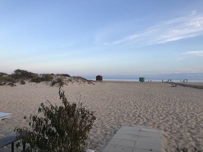 Modern villa with private pool and aircon, walk to beach and town.