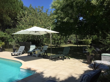 Private and exclusive pool terrace