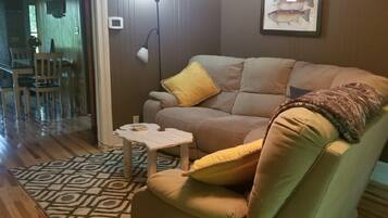 TV, DVD player, stereo