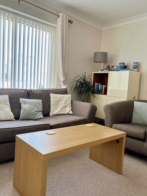 Fernseher, DVD-Player, Bücher