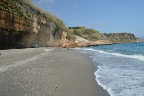 Vlak bij het strand