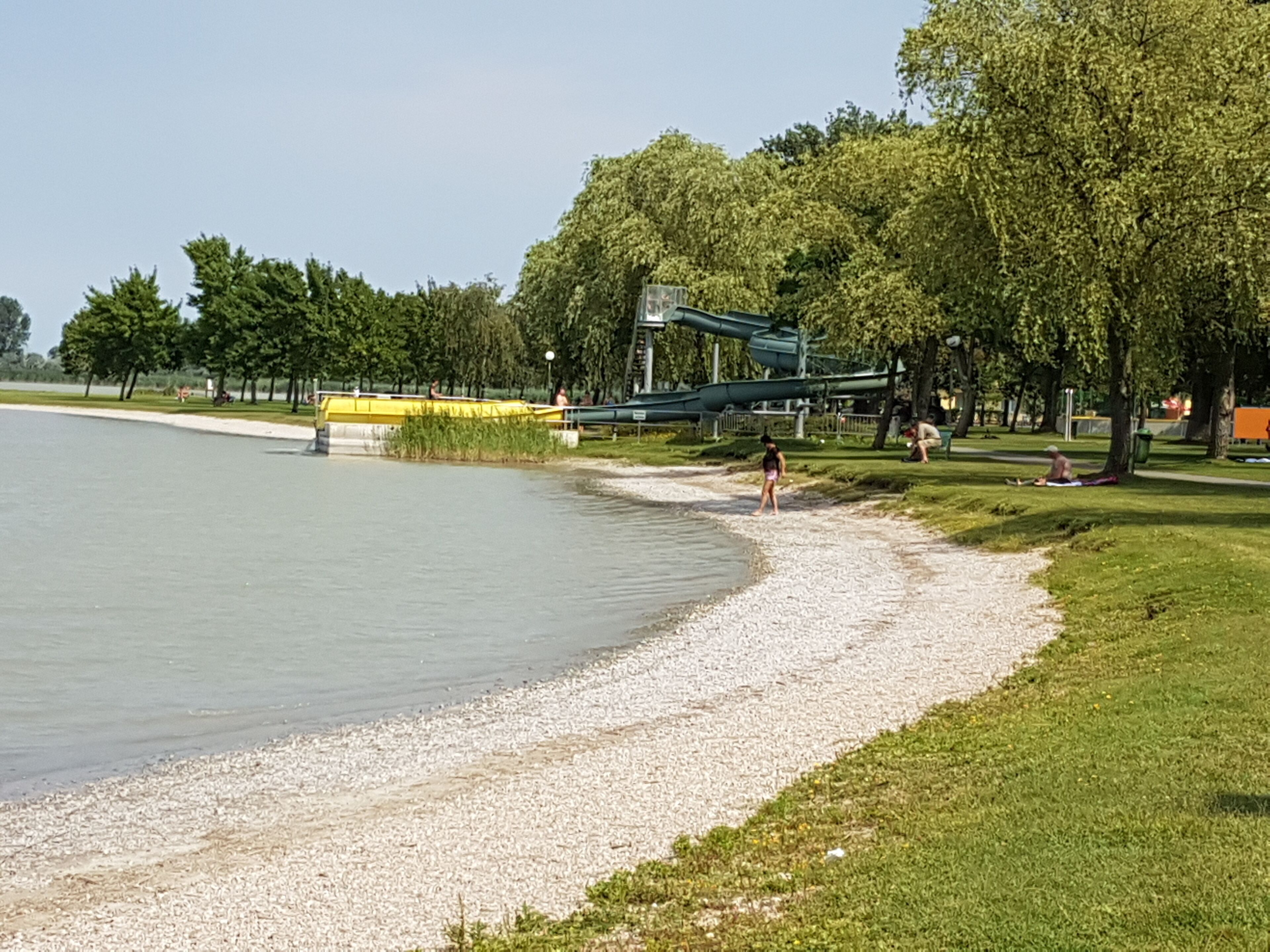 Wasserrutsche am Zicksee