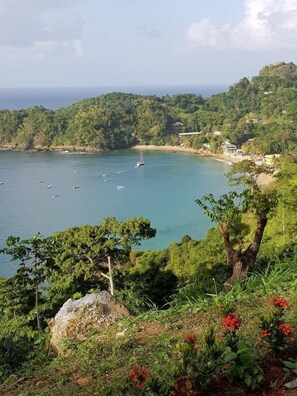 Beach nearby, sun loungers
