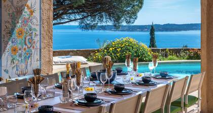 Villa panoramic sea view gulf of Saint -Tropez swimming pool 6 bedrooms 6 bathrooms 12 pers