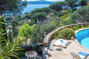 Outdoor pool - Villa panoramic sea view gulf of Saint -Tropez swimming pool 6 bedrooms 6 bathrooms 12 pers (Sainte-Maxime)