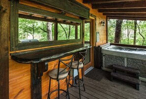 Utendørs boblebad