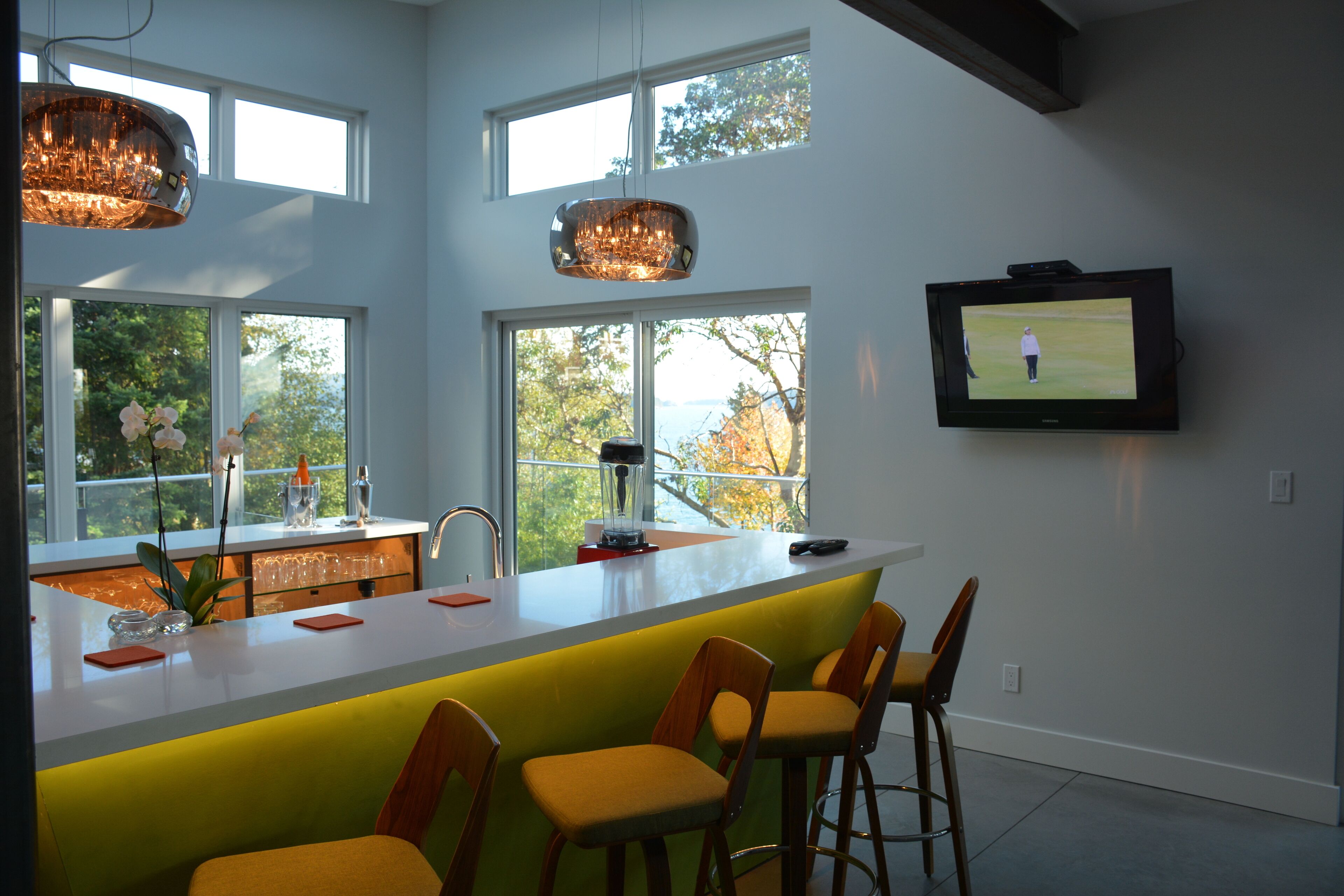 Waterfront Mid Century Modern, Brand New 4300 sq. ft. Getaway. Perfect Location