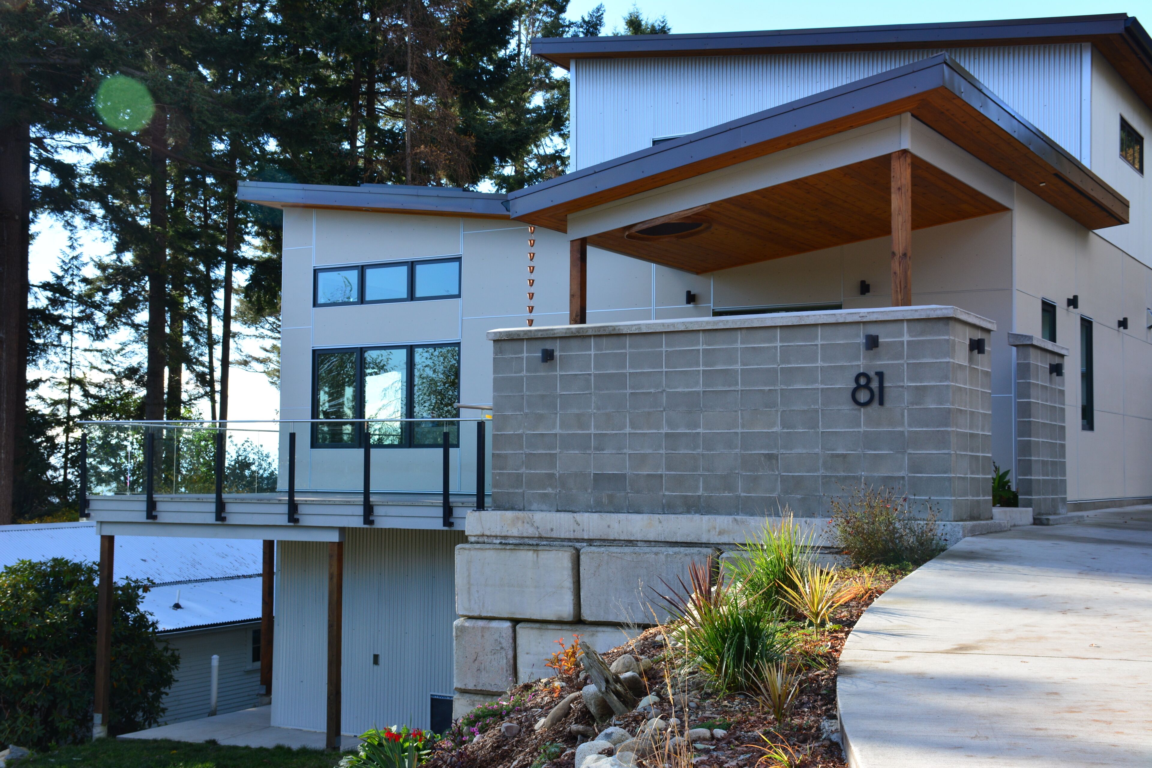 Waterfront Mid Century Modern, Brand New 4300 sq. ft. Getaway. Perfect Location