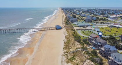 Viehättävä Oceanfront-näkymät Avon-Cmty-allas, poreallas, kävele Pier + Free Passes