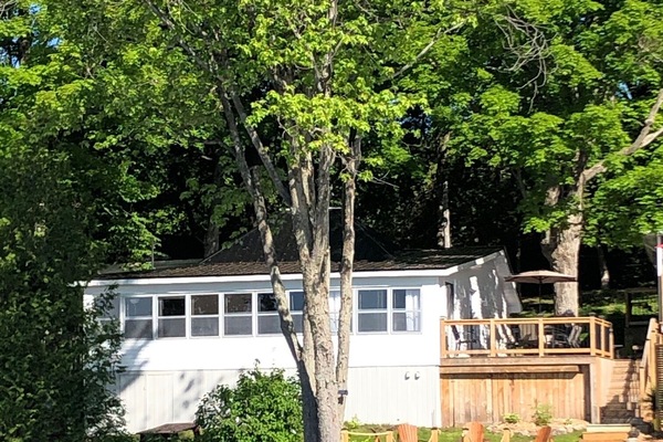View of the cottage from the water