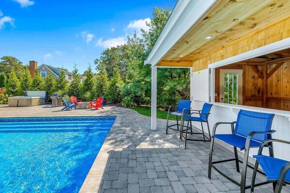 A heated pool