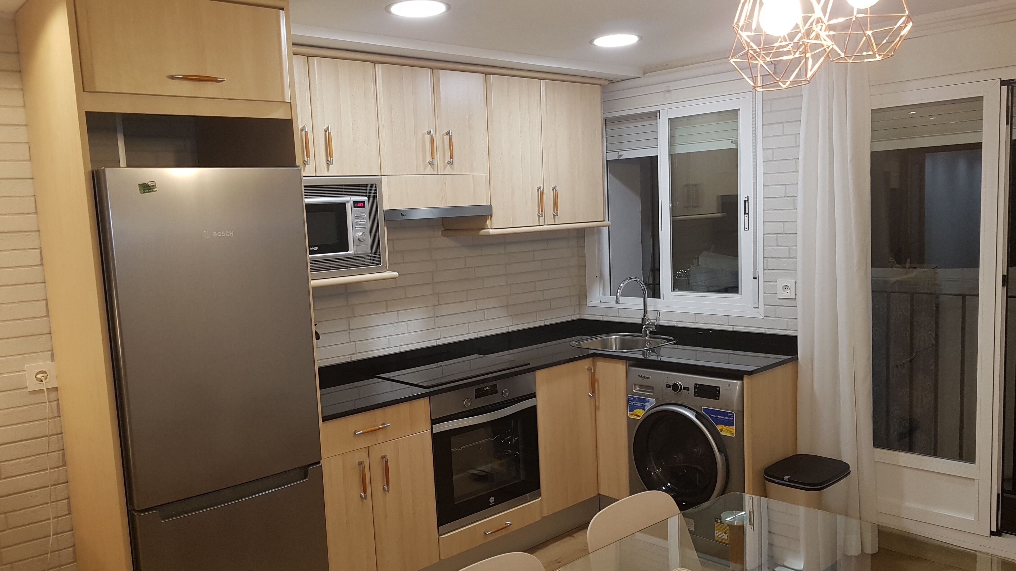 Historical center with garage