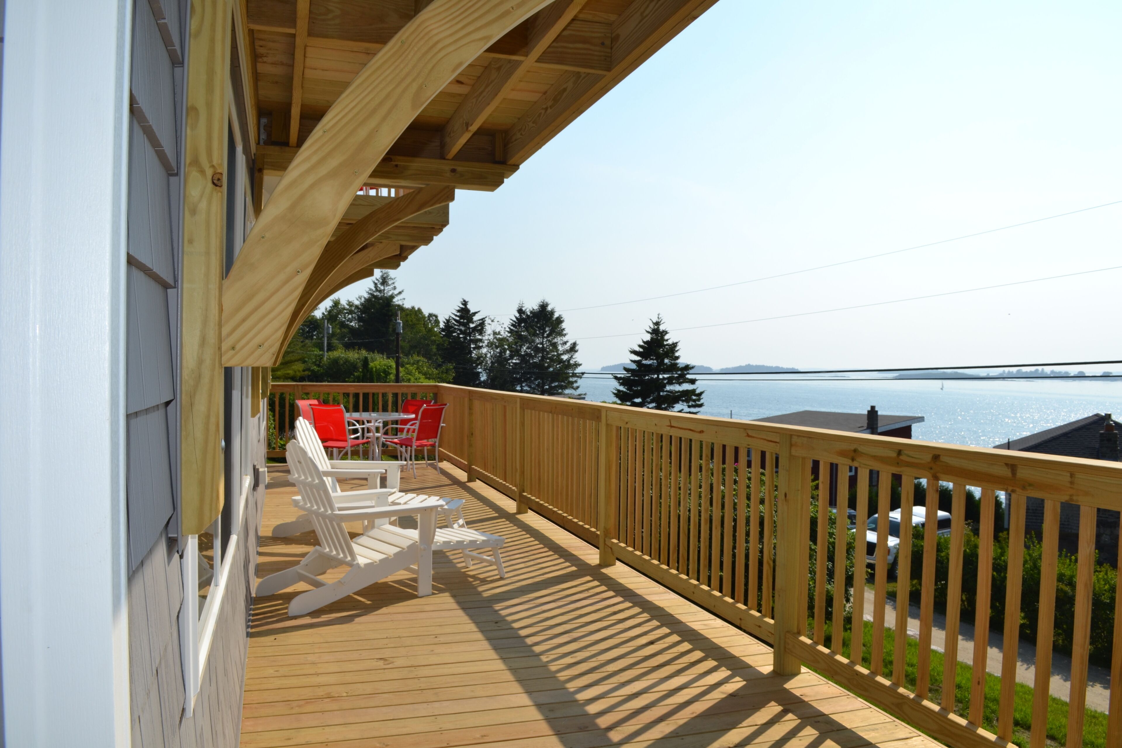 Beautiful views of Harpswell from the decks.
