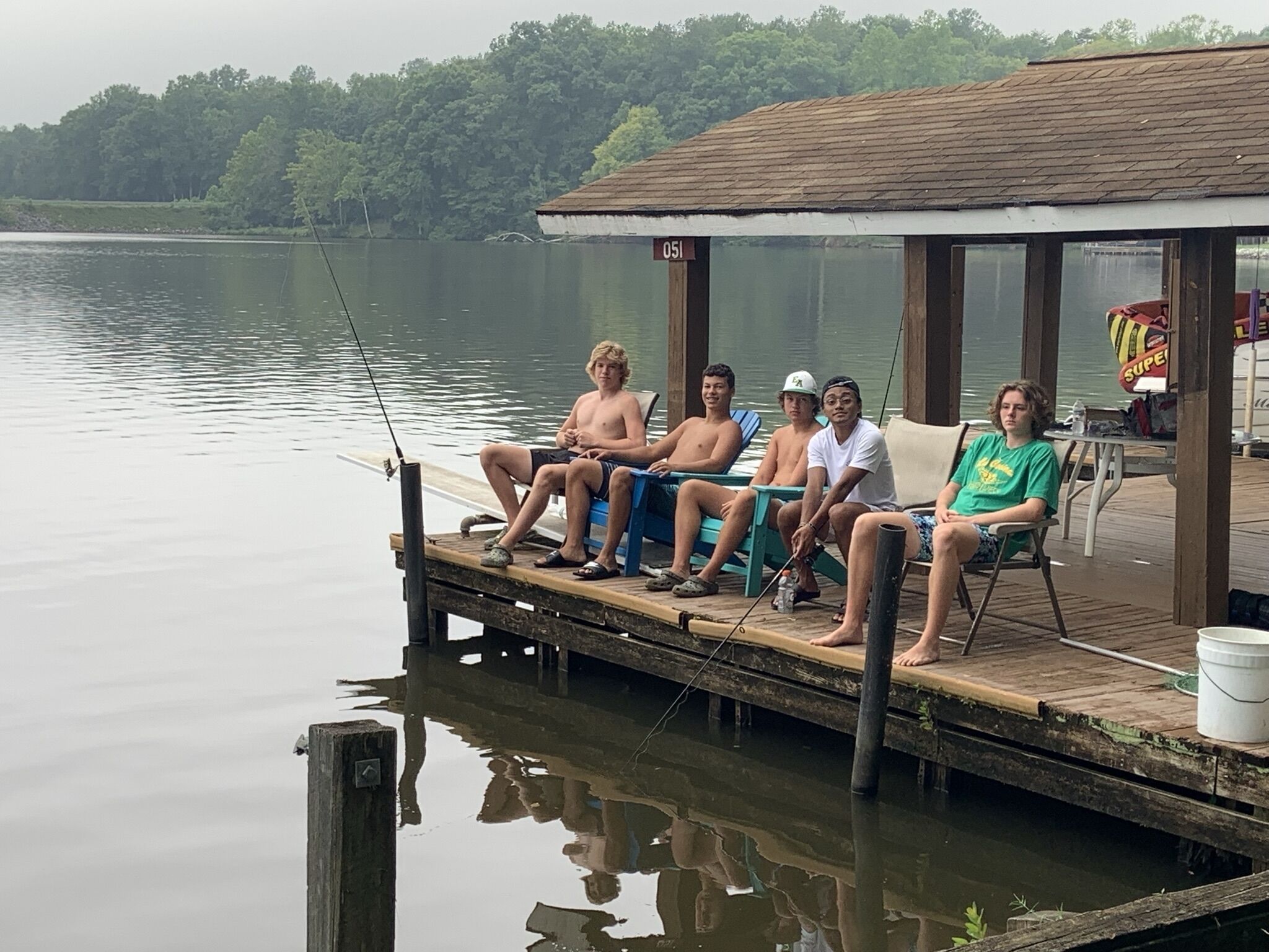 Catching lots of fish chillin on the dock 