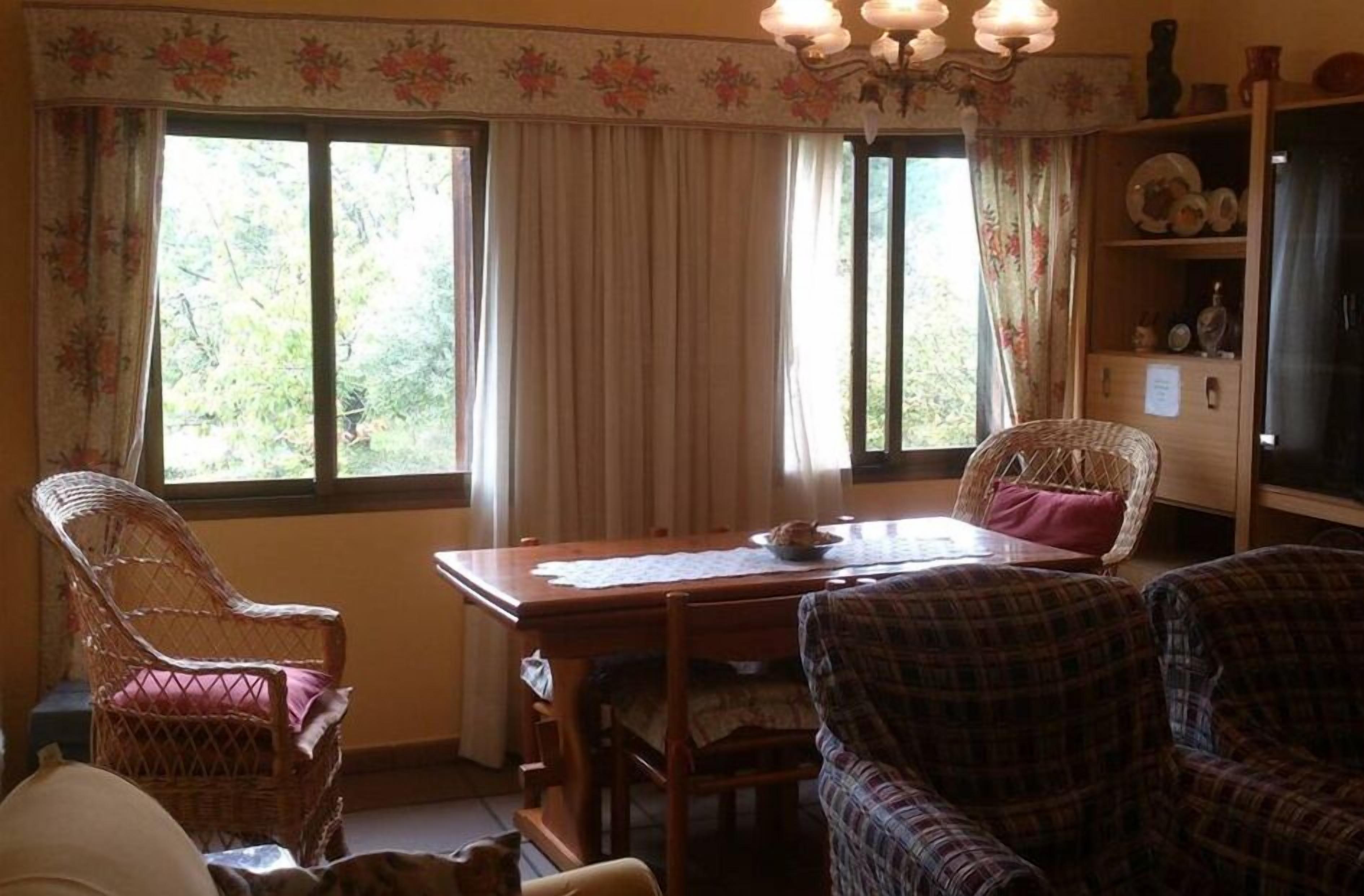 Televisie, een open haard en boeken