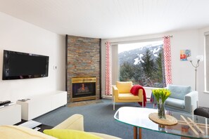 Smart TV, fireplace, video games, Netflix