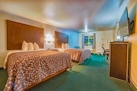 Deluxe Room, 2 Queen Beds, Accessible, Non Smoking | 1 bedroom, premium bedding, pillowtop beds, blackout drapes