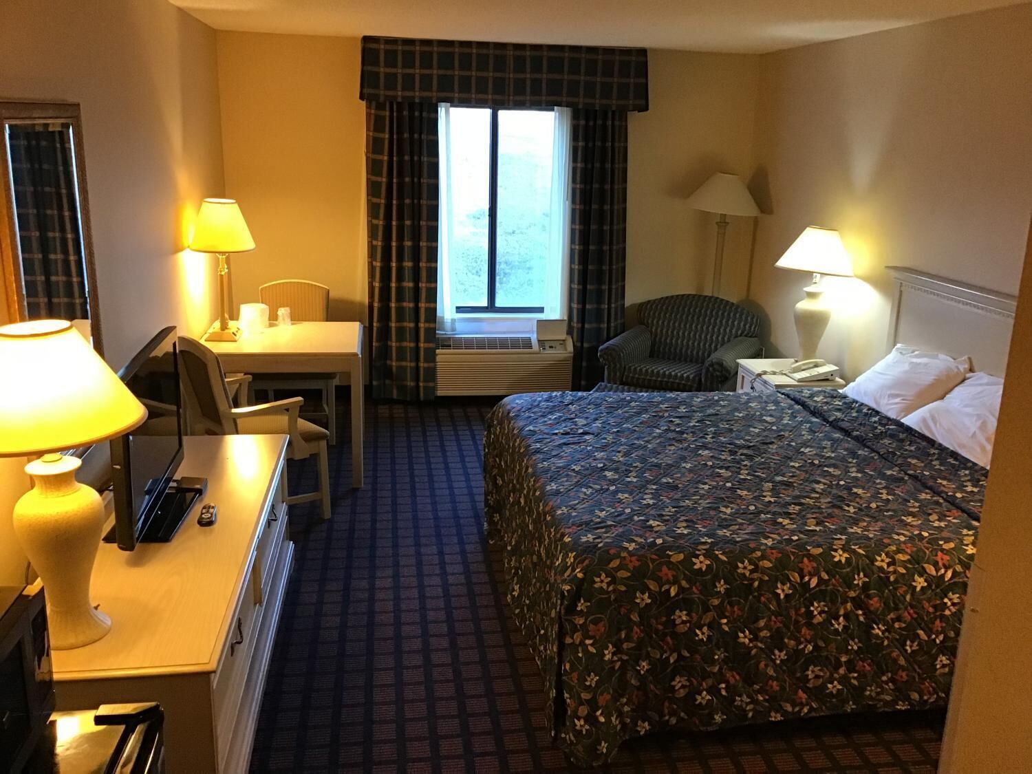 desk, laptop workspace, blackout curtains, soundproofing