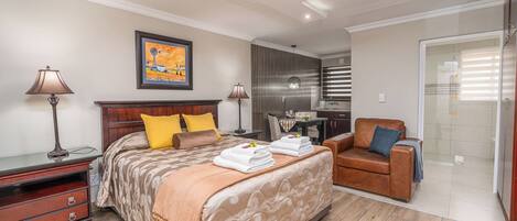 1 bedroom, down duvets, in-room safe, desk