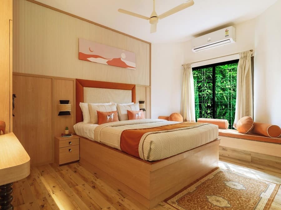 Vila família, várias camas, para não fumantes, vista para o jardim | Cortinas blackout, quartos à prova de som, roupa de cama