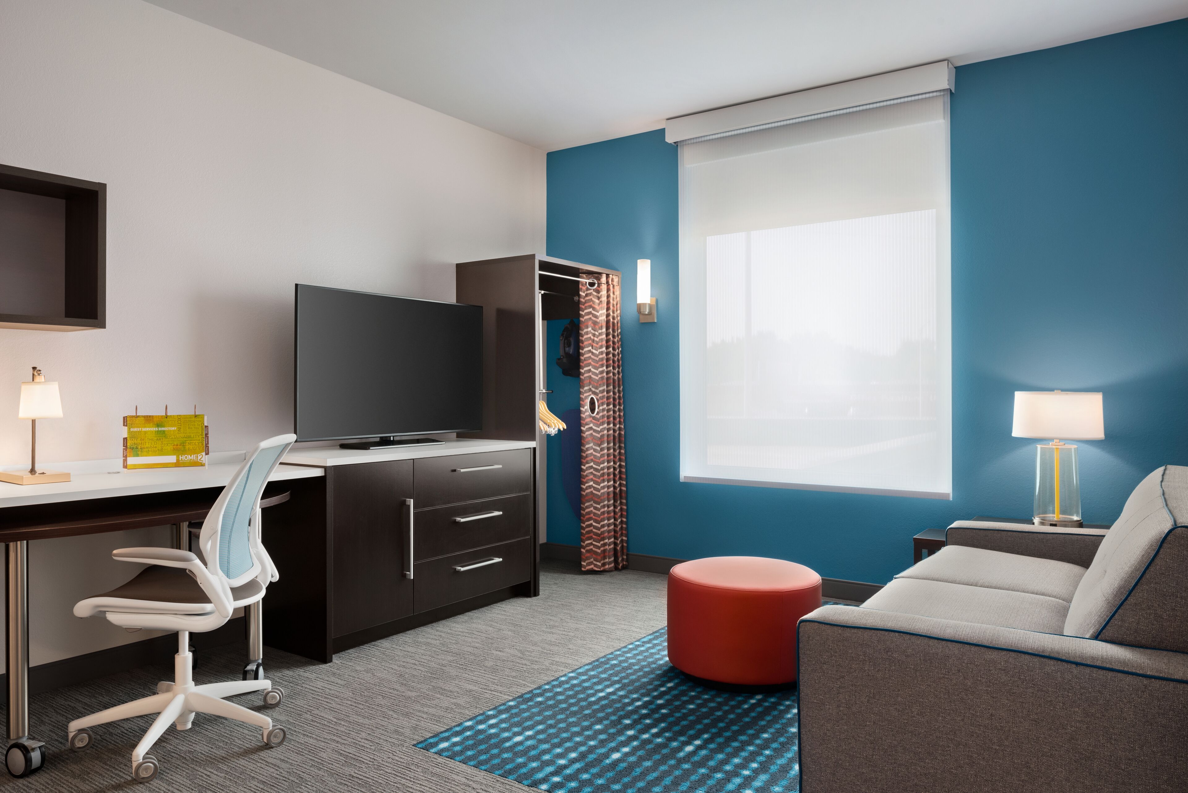 55-inch flat-screen tv with cable channels, tv