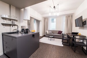 Basic Apartment | Living area | Flat-screen TV