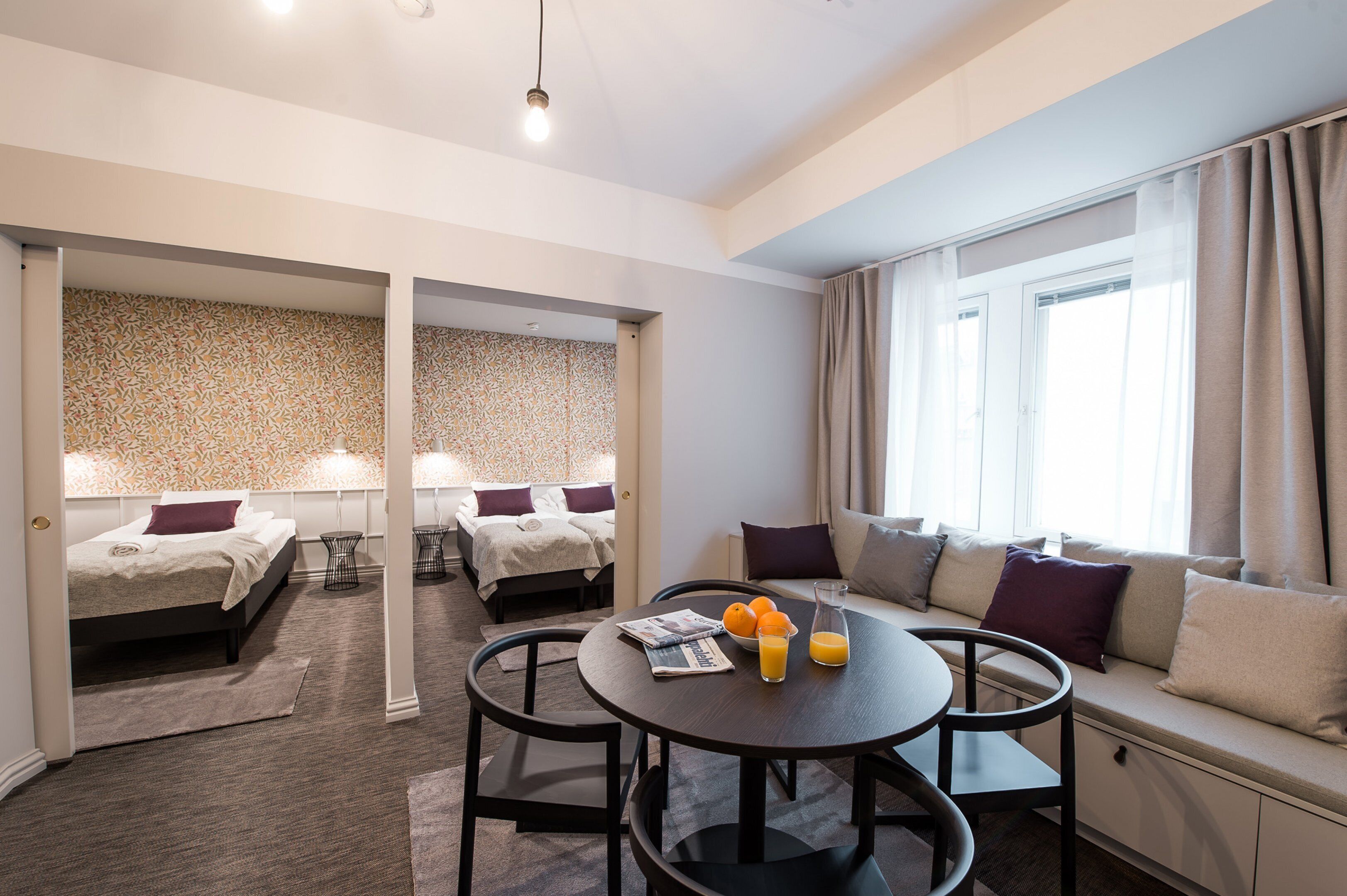 Soundproofing, iron/ironing board, WiFi (free), bed sheets