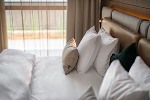 1 quarto, roupas de cama premium, edredons de pluma